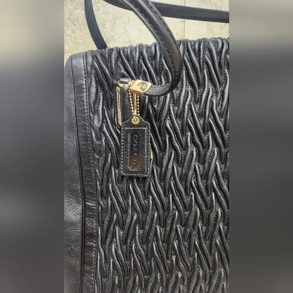 Coach Madison Gathered Twist Leather Satchel. This limited edition 2013 Vintage.